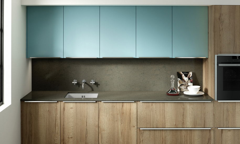 Reclaimed_Oak_Chalk_Blue Feature Chalk Blue Kitchen