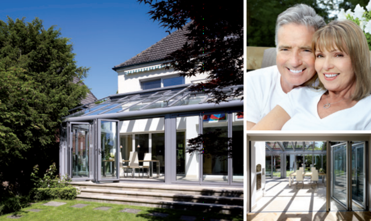 winter garden with aluminium bifold doors winter garden with aluminium bifold doors